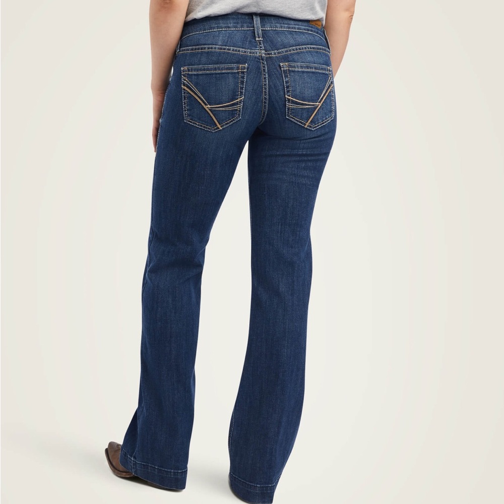 Trouser Mid Rise Amaryllis Wide Leg Jean - Size 30R
